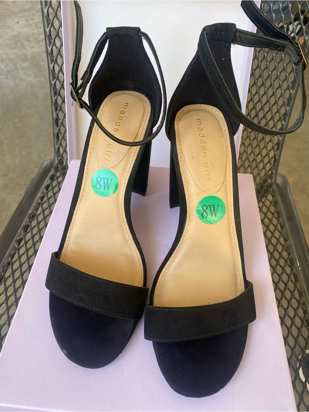Madden Girl Black Suede heels